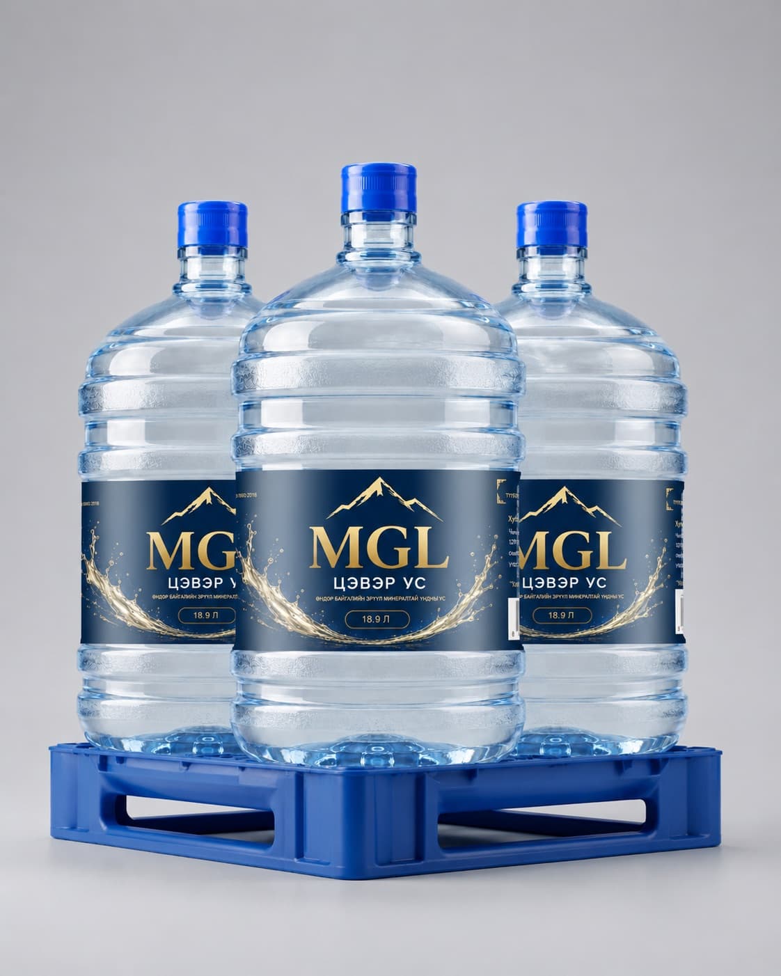 MGL Цэвэр ус 18.9 л x 3
