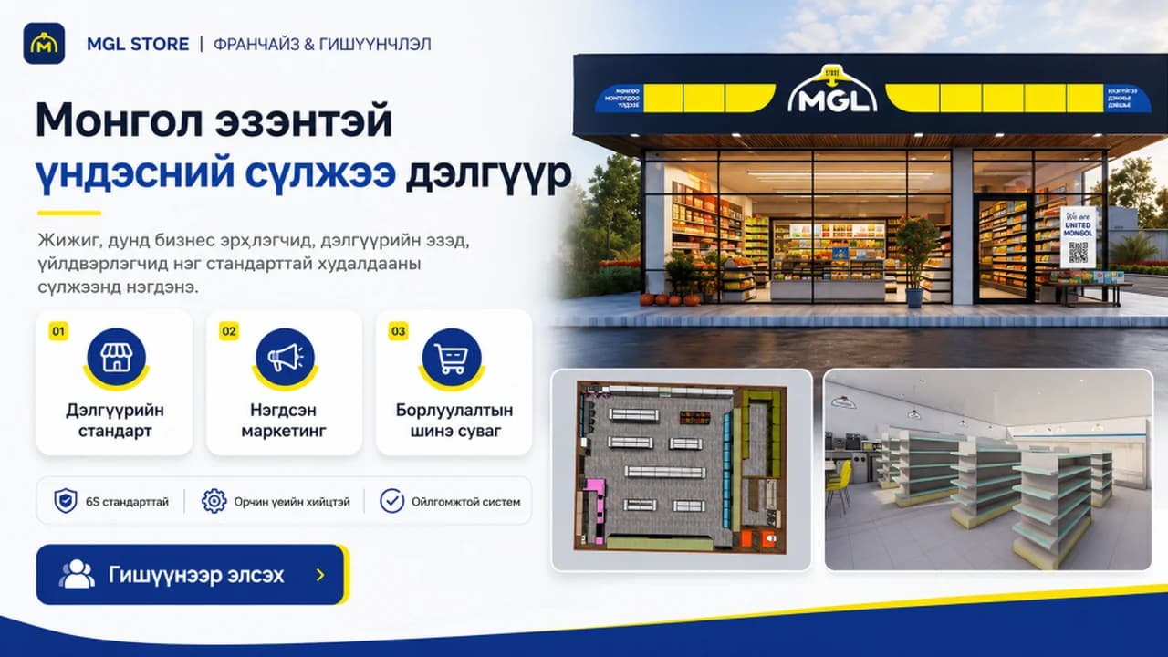 Монгол эзэнтэй үндэсний сүлжээ дэлгүүр